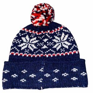 NWT - American Eagle Fairisle Cuff Pom Beanie